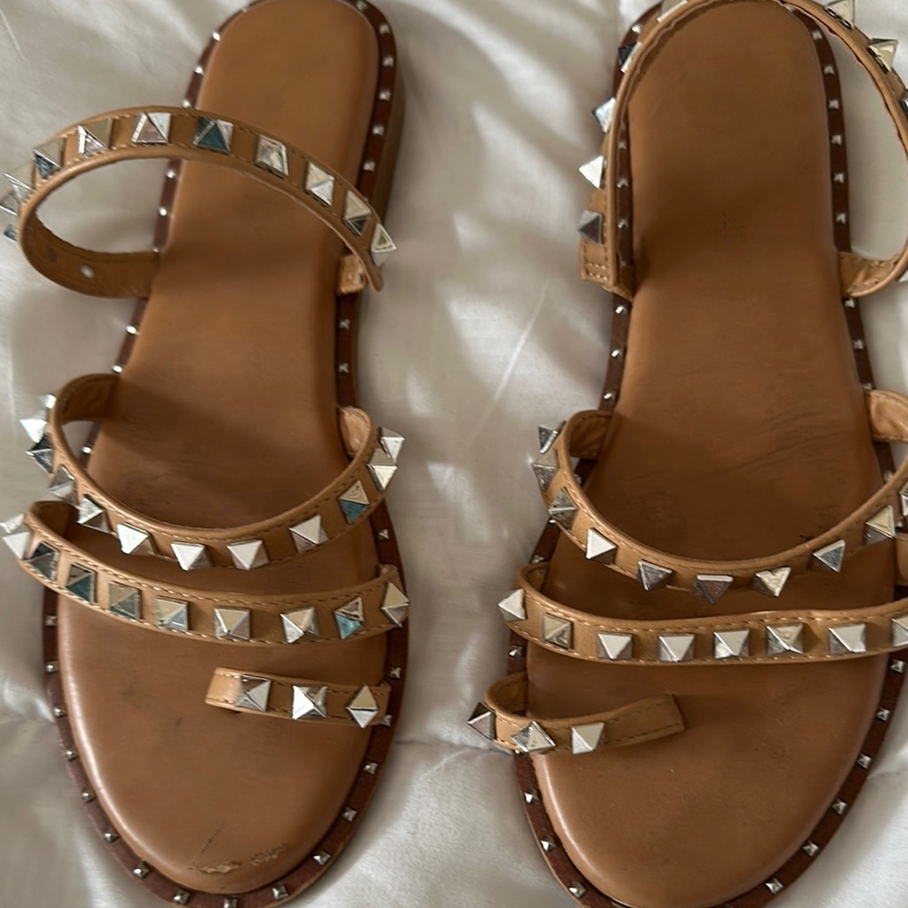 Studded Tan Sandals